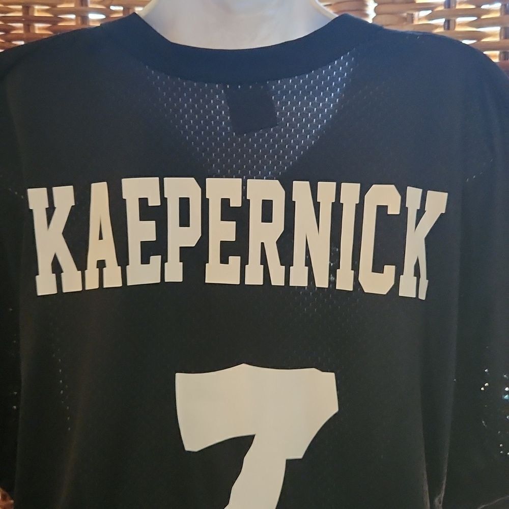 Kaepernick #7 Nike Mesh Jersey Black White L - Picture 2 of 9